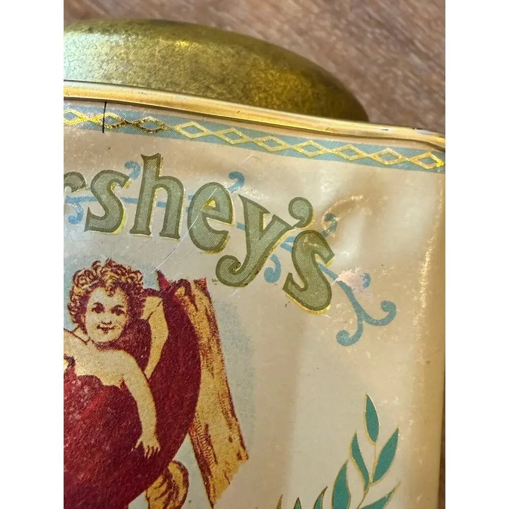 Vintage Hershey's Cocoa Powder Tin Set of 2 Retro Collectible